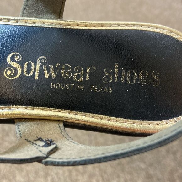 Sofwear Shoes Houston Texas Sandals with Multicolor Accents Women’s Size 7 - Picture 9 of 10